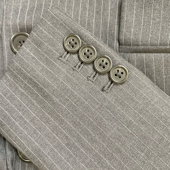 J.Crew 1035 Supper 120s Pinstriped Blazer in Gray - Picture 10 of 16